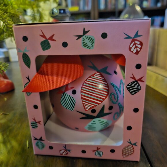 2024 Christmas Ball Ornament - Merry Christmas! - Dillard's a Coton Colors Ed - Picture 6 of 9